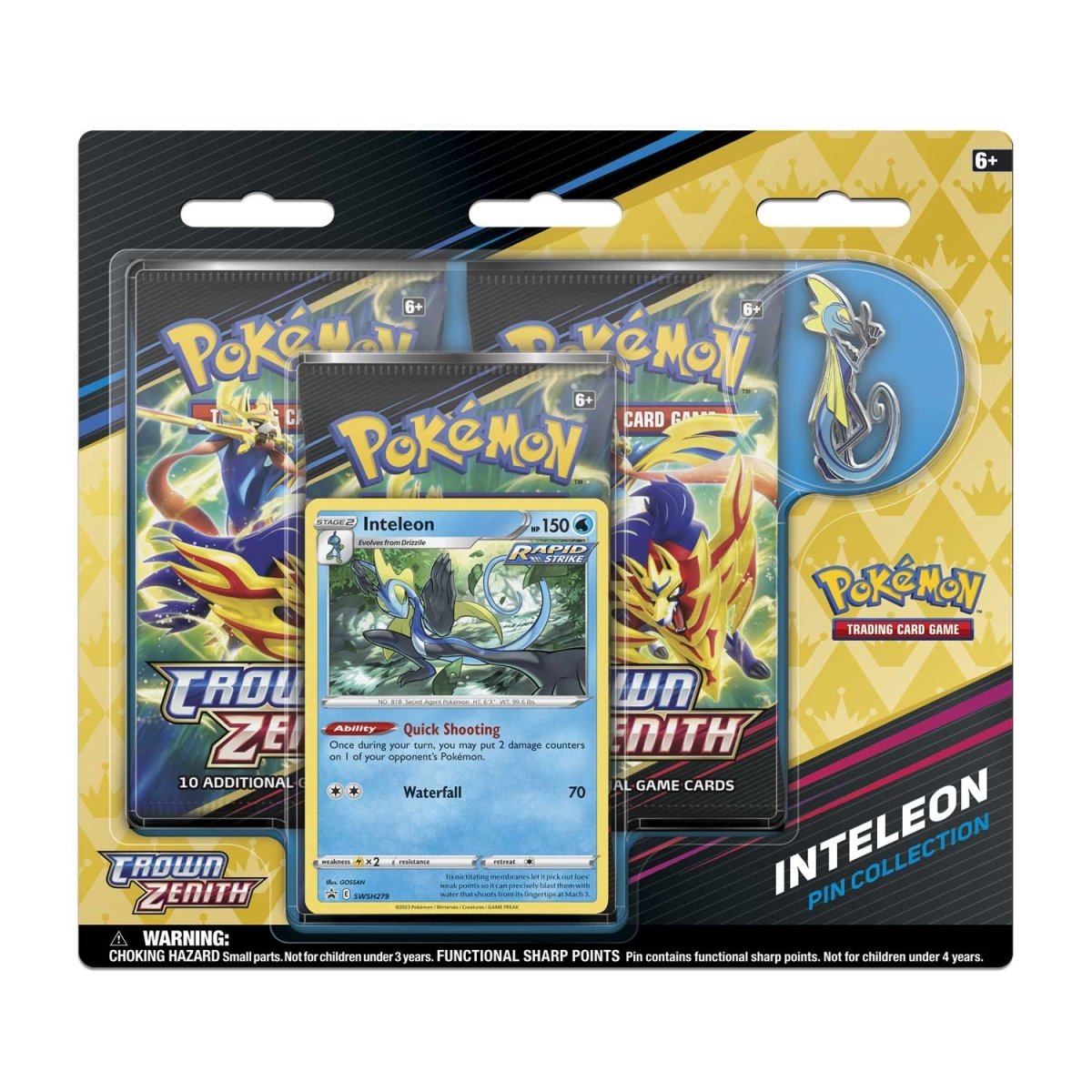 Pokémon TCG: Crown Zenith & Pin Collection - Inteleon