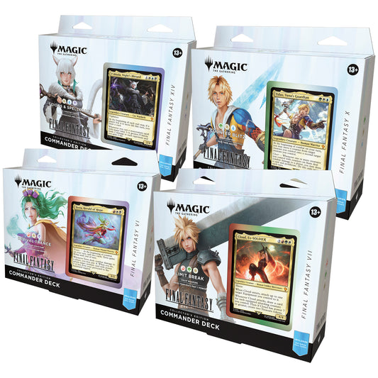 Magic: The Gathering - Final Fantasy Collector Commander Deck - 4 set