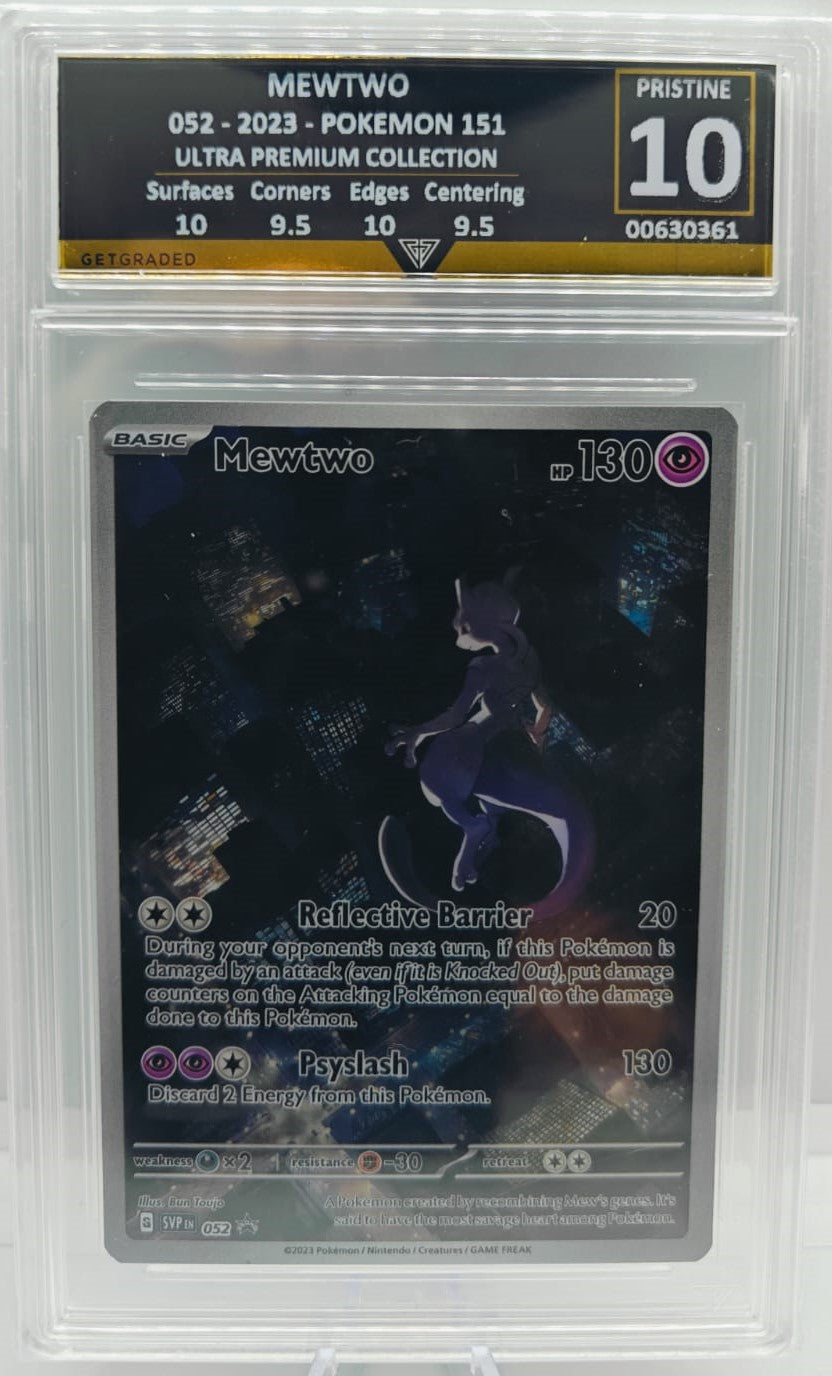 Mewtwo 052 Pokemon 151 Ultra Premium Collection - GetGraded 10